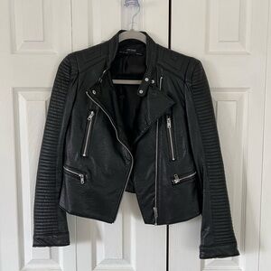Zara faux leather jacket